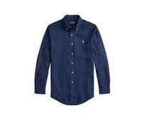 POLO RALPH LAUREN Camisa de lino Custom Fit azul oscuro | L