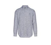 POLO RALPH LAUREN Camisa de lino Custom Fit azul oscuro | L