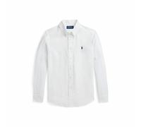 Polo Ralph Lauren Camisa de lino, manga larga. Talla S. Color Blanco