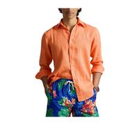 Orange Camisa de lino Custom Fit S