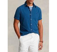 Polo Ralph Lauren Camisa manga corta de hombre de sirsaca Regular fit. Azul índigo S