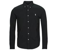 Polo Ralph Lauren Camisa manga larga CHEMISE AJUSTEE COL BOUTONNE EN POLO FEATHERWEIGHT in Negro EU XL