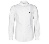 Polo Ralph Lauren Camisa manga larga CHEMISE CINTREE SLIM FIT EN OXFORD LEGER TYPE CHINO COL BOUTONNE in Blanco EU XS