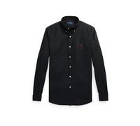 Black Camisa Slim Fit de popelina elástica XXL