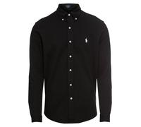 Black Camisa de piqué ultraligera XXL