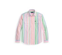 Pink Camisa de trabajo oxford Custom Fit M