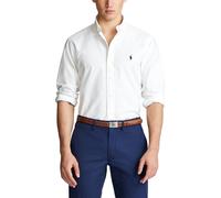 POLO RALPH LAUREN Camisa Oxford, ceñida, teñida en pieza. Color Blanco