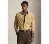POLO RALPH LAUREN Camisa Oxford, corte entallado, teñido en pieza. Color marrón camel