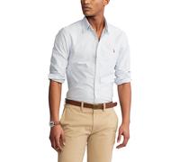 POLO RALPH LAUREN Camisa Oxford de rayas Slim Fit. Color blanco/azul