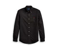 Black Camisa oxford Slim Fit teñida en prenda XXL