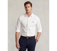 POLO RALPH LAUREN Camisa Oxford, teñido en pieza, Slim Fit. Color Blanco
