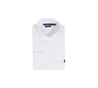 Camisa ajustada Chino logotipo bordado Hombre Talla XXL. Color Blanco