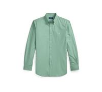 Green Camisa de popelina elástica Custom Fit L