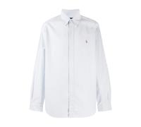 POLO RALPH LAUREN Camisa Oxford Custom Fit. Color blanco/azul