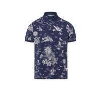 Blue Polo de piqué con Polo Bear Custom Slim L