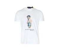 White Camiseta con Polo Bear Custom Slim Fit L