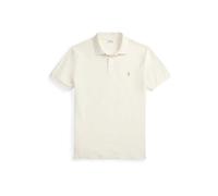 Cream Polo de piqué elástico Custom Slim Fit L