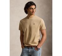 POLO RALPH LAUREN Camiseta de cuello redondo Custom Slim Fit. Color beige caqui