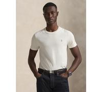 POLO RALPH LAUREN Camiseta de cuello redondo Custom Slim Fit. Color Beige Claro