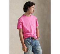 POLO RALPH LAUREN Camiseta de cuello redondo Custom Slim Fit. Color Rosa Pink