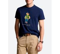 Polo Ralph Lauren Camiseta de hombre de algodón con Polo Bear. Azul marino 6