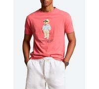 Polo Ralph Lauren Camiseta de hombre de algodón con Polo Bear. Melocotón 6