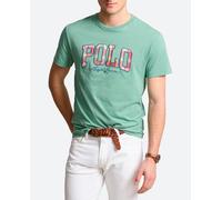 Polo Ralph Lauren Camiseta de hombre de algodón con Polo estampado. Verde anticuario 4