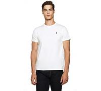 POLO RALPH LAUREN Camiseta de Punto Custom Slim Fit (M, White)