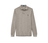 Grey Polo de piqué Custom Slim Fit L