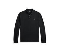 Black Polo de piqué elástico Custom Slim Fit S