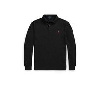 Black Polo de piqué Slim Fit de manga larga XS