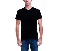 Polo Ralph Lauren Camiseta para Hombre con Cuello Redondo Big Pony, Negro RL Black A0060, L