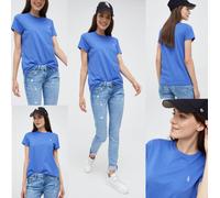 Polo Ralph Lauren Camiseta Regular Fit Algodón Flequillo Top Luxury Blusa New XS
