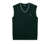 Polo Ralph Lauren Camiseta sin mangas verde oscuro / blanco, Talla XXL