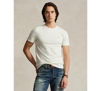 POLO RALPH LAUREN Camiseta slim-fit de punto con cuello redondo. Color Crema