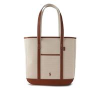 POLO RALPH LAUREN Canvas Bolsa de compras 49.5 cm marrón