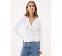 Polo Ralph Lauren Cardigan col polo torsadé XS Blanco
