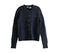 Polo Ralph Lauren - Cárdigan de Algodón con Logo Bordado - Knitwear - Mujer - Azul - M -