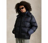POLO RALPH LAUREN Chaqueta acolchada corta con capucha. Color azul marino