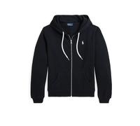 Black Sudadera de felpa con cremallera S
