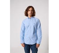 Blue Camisa oxford teñida en prenda Slim Fit L