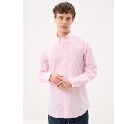 Polo Ralph Lauren Chemise rayée popeline Custom Fit M Rosa