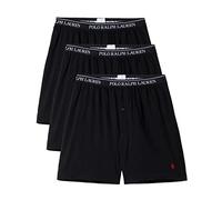 Polo Ralph Lauren Classic Fit w/Wicking 3-Pack Knit Boxers Black/Red Pony Player MD