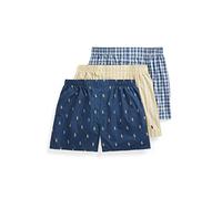 Polo Ralph Lauren Classic Fit Woven Cotton Boxers 3-Pack