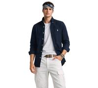 Polo Ralph Lauren Custom Ajuste Popelín Camisa Flequillo Oxford Azul Marino