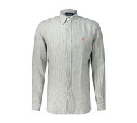 Polo Ralph Lauren - Custom Fit Linen Shirt - Shirts - Hombre - Verde - 2XL -
