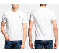 Polo Ralph Lauren Flequillo Cuello V Camiseta Suave Camisa Custom Slim Fit Nueva