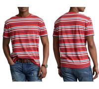 Polo Ralph Lauren Gauze a Rayas Camiseta Camisa Custom Slim Fit Pure Algodón L