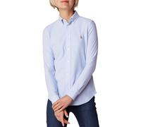 Polo Ralph Lauren Heidi Lavado Oxford Algodón Blusa Camisa Camiseta Rayas L