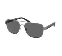 Polo Ralph Lauren Hombre Sunglass PH3154 - Color del Marco: Gunmetal Mate, Color de la Lente: Gris Oscuro